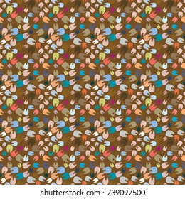New amazing seamless pattern with colored tooth.