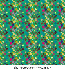 New amazing seamless pattern with colored tooth.