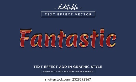 New amazing text effect style vector fully editable