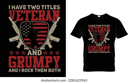 New amazing trendy Veteran t shirt design 36