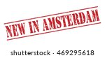 new in amsterdam vector stamp on white background