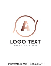 A new animal themed letter type A logo template, Vector logo for business and company identity 