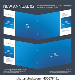 New Annual 02 Brochure Innovation design blue color background
