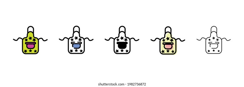 new apron vector type icon