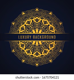 New Arabian luxury mandala design with dark mode