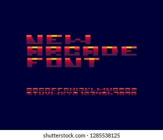 New Arcade Bold font set