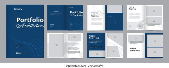 New Architecture portfolio design layout template