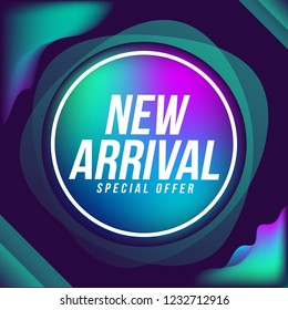 New Arrival Abstract Sale Banner Background