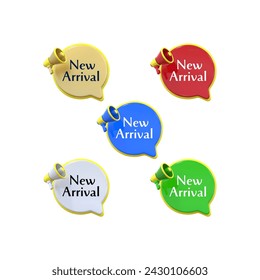 New Arrival Announcement megaphone 3d icon 