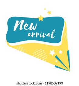 New arrival badge shopping and retail vector