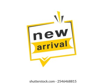 New arrival banner, web element advertising design. announcment vector.