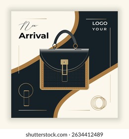 New arrival fashion post social media template