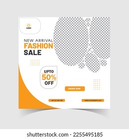 New Arrival Fashion Sale social media post template, latest social media post design