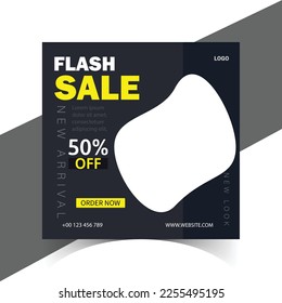 New Arrival Fashion Sale social media post template, latest social media post design