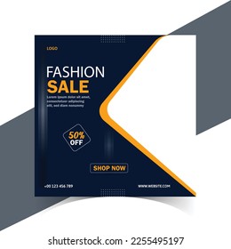 New Arrival Fashion Sale social media post template, latest social media post design