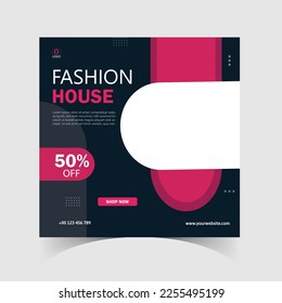 New Arrival Fashion Sale social media post template, latest social media post design
