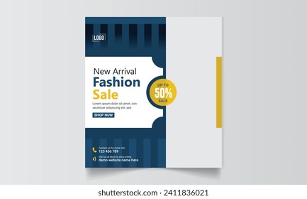 New arrival Fashion Sale Social media post on web banner vector template