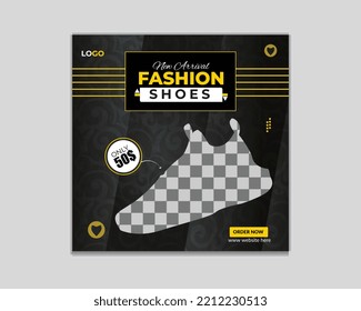 New Arrival Fashion Shoes Social Media Post Design