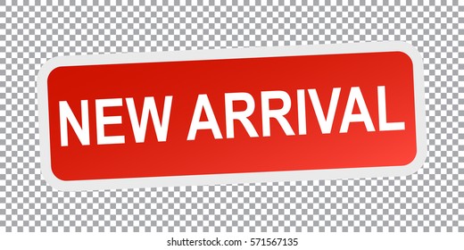 New arrival. Flat vector illustration