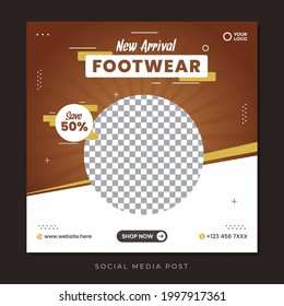 Schuhe für Neuankömmlinge, Verkauf von Social-Media-Post-Vorlage