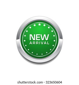 New Arrival Glossy Shiny Circular Vector Button