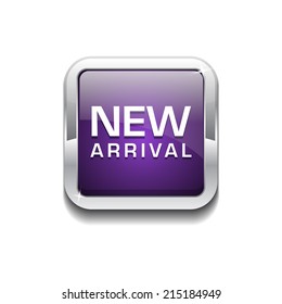 New Arrival Glossy Shiny Rounded Corner Vector Button