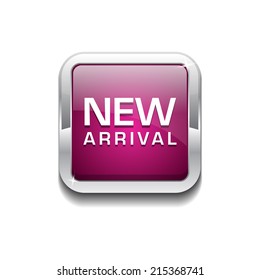 New Arrival Glossy Shiny Rounded Rectangular Vector Button