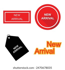 new arrival icon illustration design