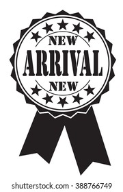 new arrival icon on a white, vector illustration 