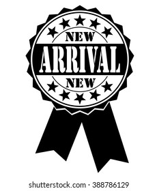 new arrival icon on a white, vector illustration