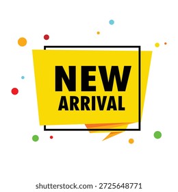 new arrival icon with white background