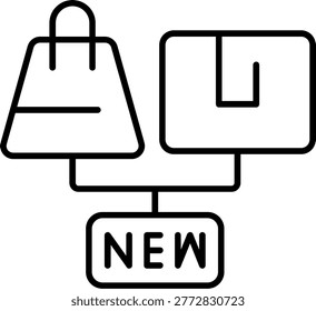 New Arrival Illustration vector Icon Design