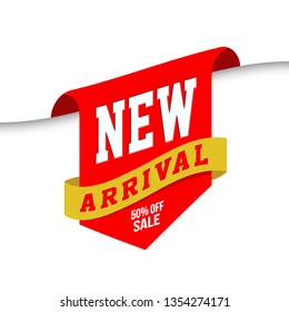	
NEW ARRIVAL labels. Vector Gretting card, flyer, banner. - Vector