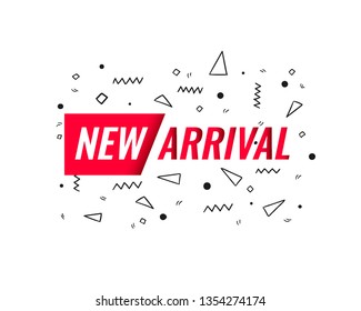 	
NEW ARRIVAL labels. Vector Gretting card, flyer, banner. - Vector