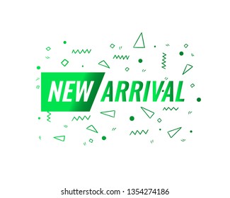 	
NEW ARRIVAL labels. Vector Gretting card, flyer, banner. - Vector