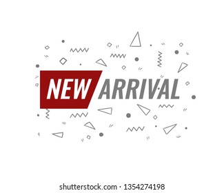 	
NEW ARRIVAL labels. Vector Gretting card, flyer, banner. - Vector