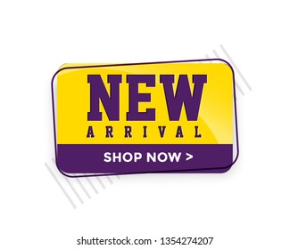 	
NEW ARRIVAL labels. Vector Gretting card, flyer, banner. - Vector