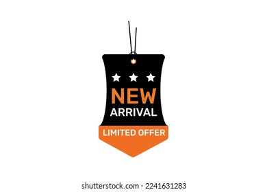 New arrival modern label design.