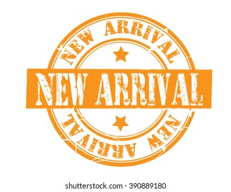 new arrival on a white, vector illustration