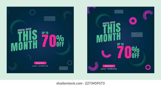 Nuevo diseño de publicación Resumen Fondo de fondo y promoción de plantillas de pancartas de venta