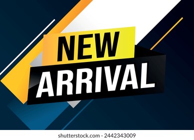 new arrival poster banner graphic design icon logo sign symbol social media website coupon


