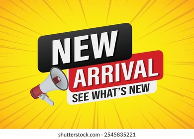 new arrival poster banner graphic design icon logo sign symbol social media website coupon sale

