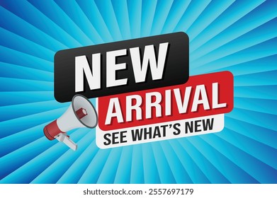 new arrival poster banner graphic design icon logo sign symbol social media website coupon sale

