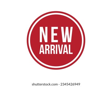 new arrival red banner design vector illustration