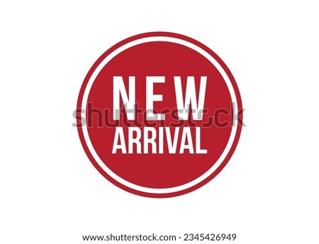 new arrival red banner design vector illustration