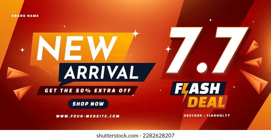 New Arrival Sale Banner Flash Deal Template