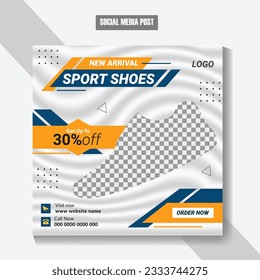 New arrival shoe sale social media banner