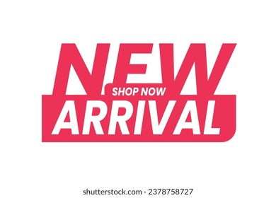 New arrival shop now vector design