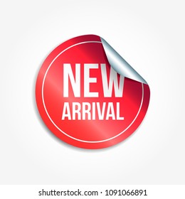 New Arrival Shopping Vector Sticker