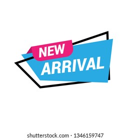 New Arrival sign banner - speech bubble,label,sticker 